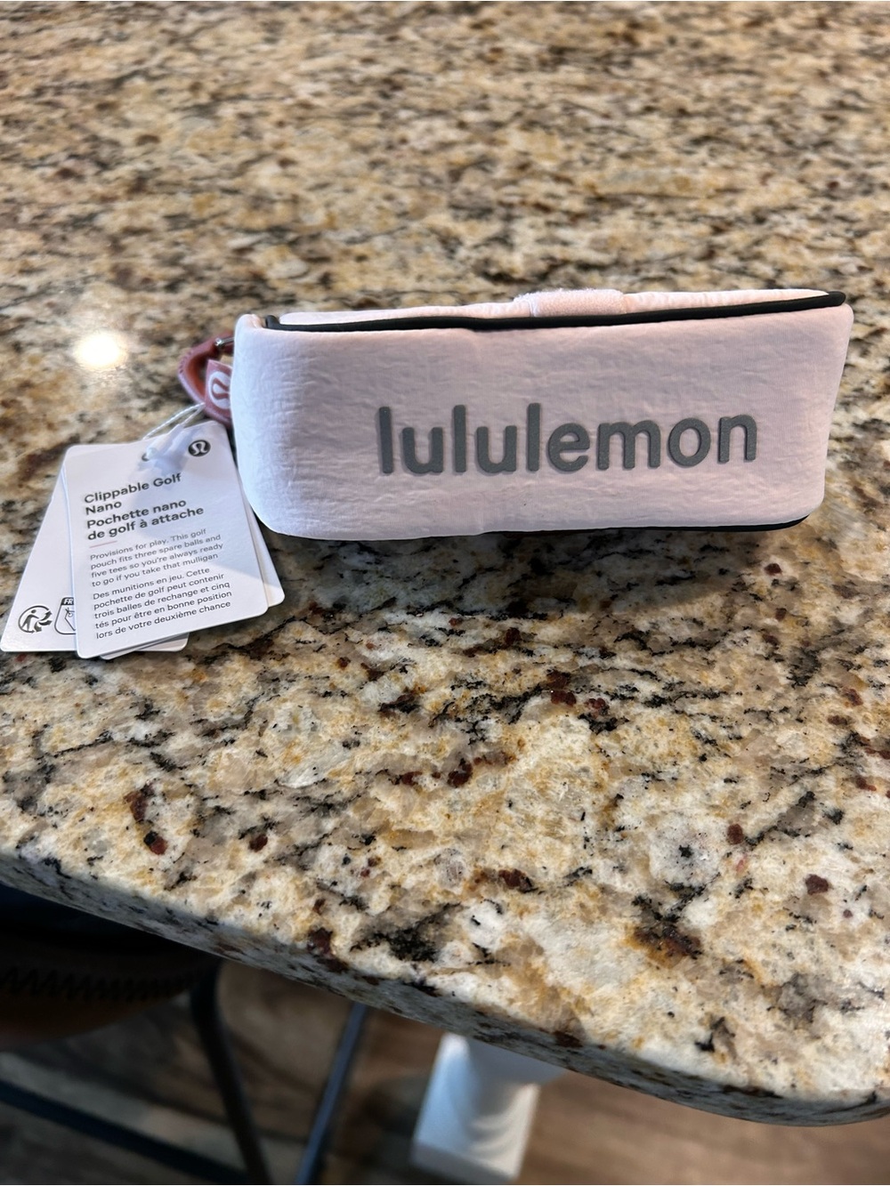 lululemon athletica Light Pink Clippable Nano Pouch